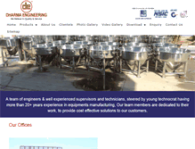 Tablet Screenshot of dharmaengg.com